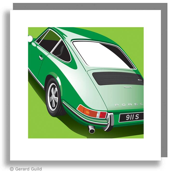 Porsche 911 S (1972-1974) Kelly Green Card