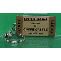 Swanage Railway Ticket Keyring
