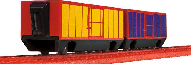 Playtrains: Express Goods x2 open Wagon Pack